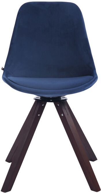 Petrulo Chaise de salle à manger Velours Bleu 6x56cm 2