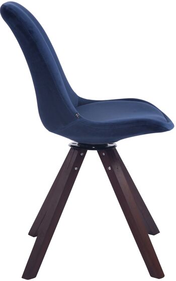 Petrulo Chaise de salle à manger Velours Bleu 6x56cm 3