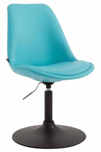 Daverio Chaise de Salle à Manger Similicuir Bleu 6x57cm 1