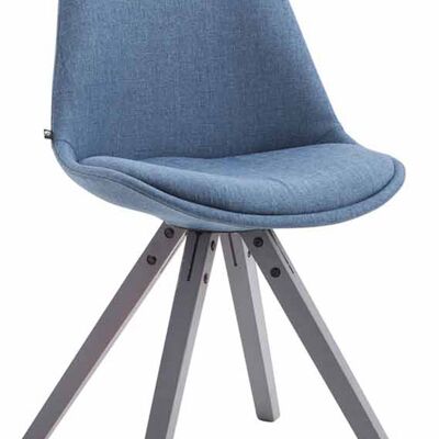 Vezzano Set van 4 Bezoekersstoelen Stof Blauw 6x56cm