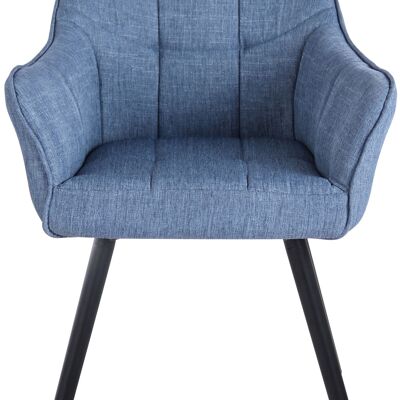 Senago Set van 4 Eetkamerstoelen Stof Blauw 5x59cm