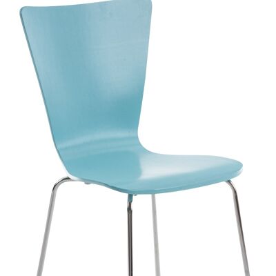 Ferento Bezoekersstoel Hout Blauw 4x50cm