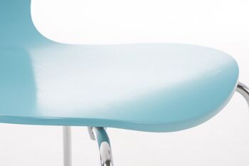 Linera Chaise visiteur Bois Bleu 4x47cm 7