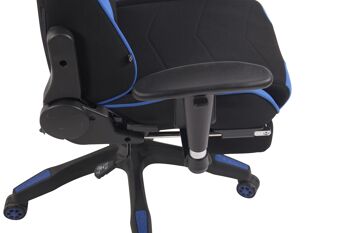 Airali Chaise de Bureau Tissu Bleu 21x49cm 5