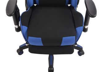 Airali Chaise de Bureau Tissu Bleu 21x49cm 7