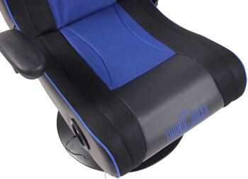 Chaise de jeu Surano Cuir artificiel Bleu 18x86cm 5