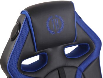 Bioparco Chaise de jeu Cuir artificiel Bleu 19x88cm 4