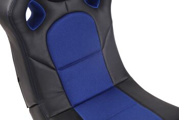 Cannavina Chaise de jeu Cuir artificiel Bleu 14x78cm 5