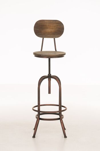 Tabouret de Bar Tappone Métal Bronze 8x49.5cm 2