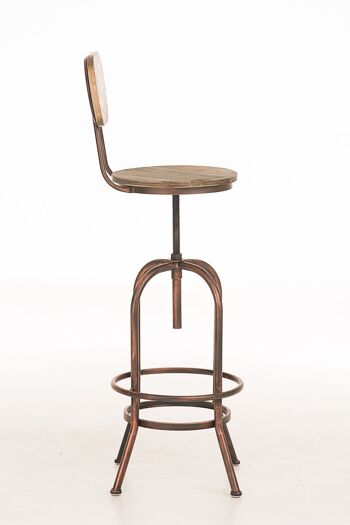 Tabouret de Bar Tappone Métal Bronze 8x49.5cm 3