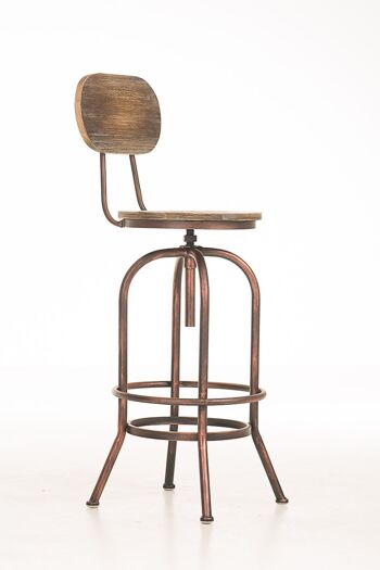 Tabouret de Bar Tappone Métal Bronze 8x49.5cm 5