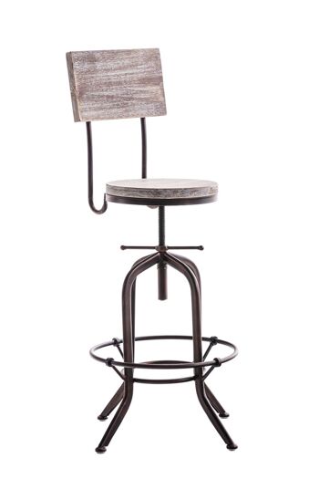 Bonaduce Tabouret de Bar Métal Bronze 8x41cm 1