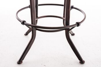 Bonaduce Tabouret de Bar Métal Bronze 8x41cm 9