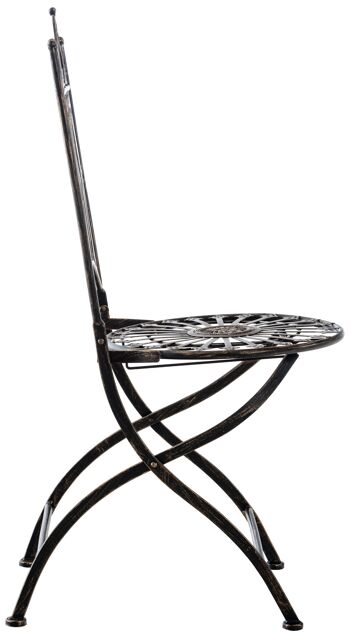 Piegaro Chaise de Jardin Métal Bronze 5x53cm 3