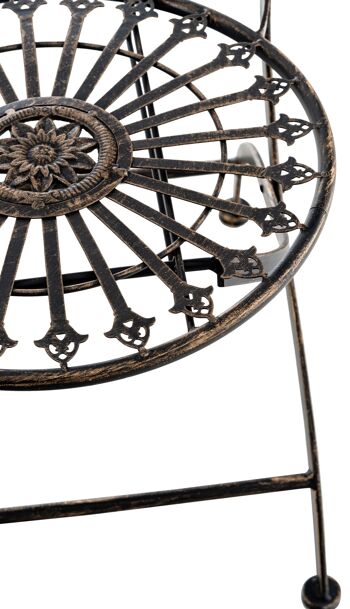 Piegaro Chaise de Jardin Métal Bronze 5x53cm 8