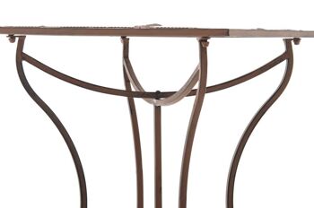 Table de jardin Cardoni marron 7x60cm 3