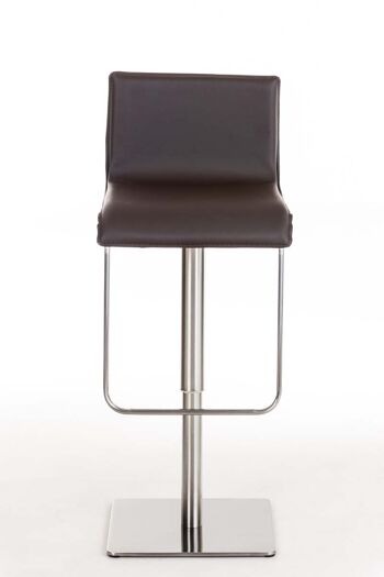 Cadignano Tabouret de Bar Simili Cuir Marron 14x46cm 9