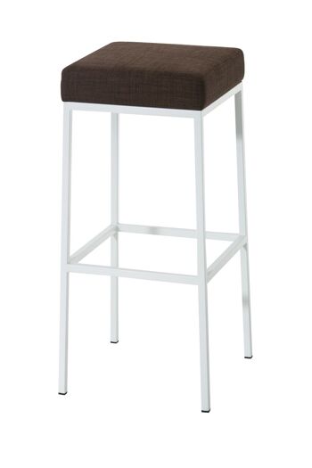 Tabouret de bar Staccone Tissu Marron 6x37cm 1