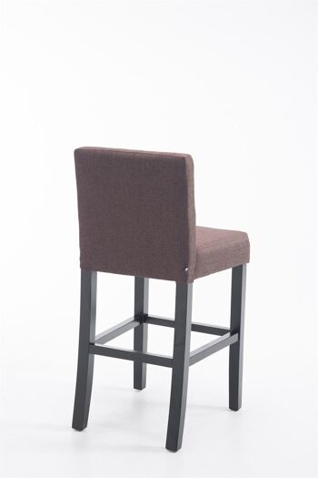 Tabouret de bar Brenzone Tissu Marron 7x52cm 3