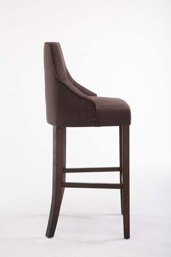 Banari Tabouret de Bar Tissu Marron 10x53cm 2