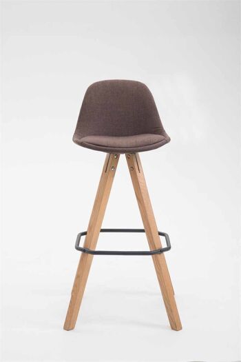 Tabouret Arcella Tissu Marron 5x44cm 2