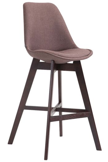 Tabouret de bar Topanera Tissu Marron 6x56cm 1