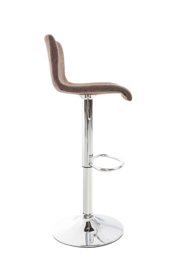 Tabouret de bar Trani Tissu Marron 6x36cm 2