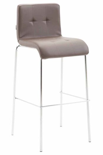 Rivara Tabouret de Bar Simili Cuir Marron 7x45cm 1