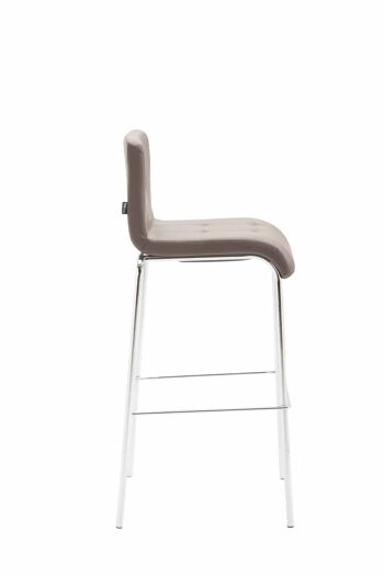 Rivara Tabouret de Bar Simili Cuir Marron 7x45cm 3