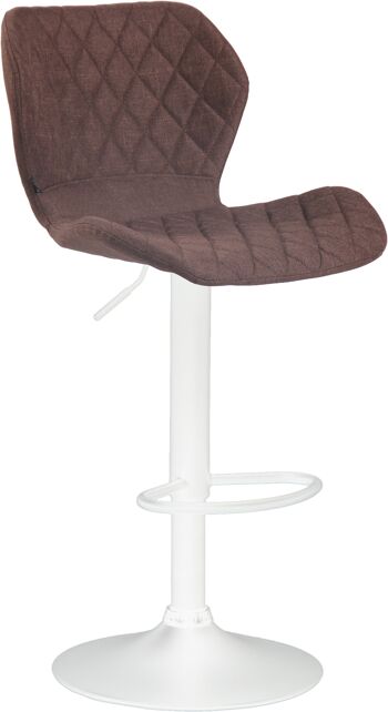 Corciano Tabouret de Bar Tissu Marron 7x51cm 1