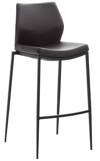 Pecoraro Tabouret de Bar Simili Cuir Marron 7x53cm 1