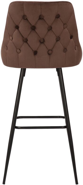 Tabouret Pignone Velours Marron 7x52cm 4