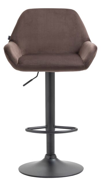 Simonini Tabouret Velours Marron 7x52cm 2