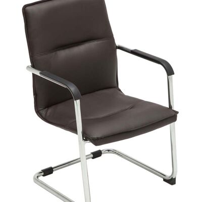 Calalonga Bezoekersstoel Kunstleer Bruin 8x60cm