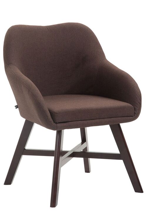 Albareto Bezoekersstoel Stof Bruin 10x55cm