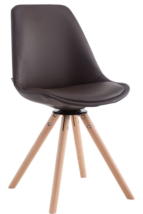 Forino Bezoekersstoel Kunstleer Bruin 6x56cm