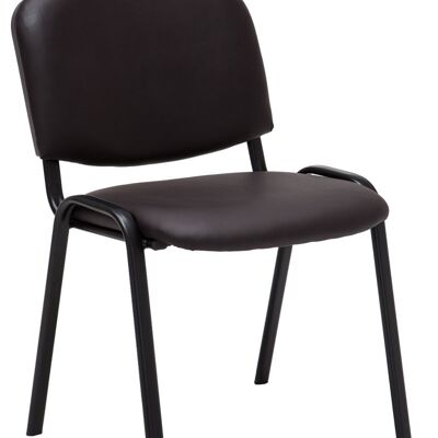 Verzago Bezoekersstoel Kunstleer Bruin 4x53cm