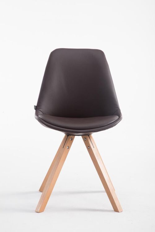 Maniace Bezoekersstoel Kunstleer Bruin 6x55.5cm