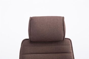Bioglio Chaise de Bureau Tissu Marron 16x67cm 4