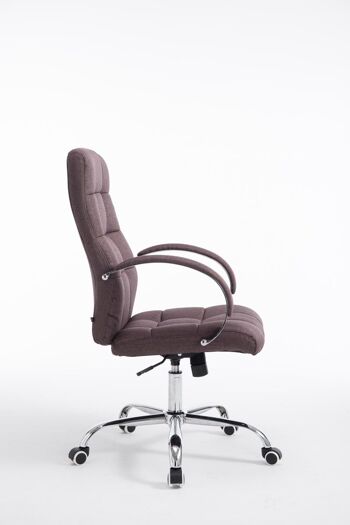 Auditore Chaise de Bureau Tissu Marron 18x51cm 3