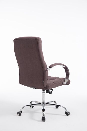 Auditore Chaise de Bureau Tissu Marron 18x51cm 4