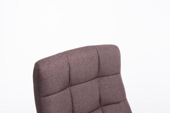 Auditore Chaise de Bureau Tissu Marron 18x51cm 5