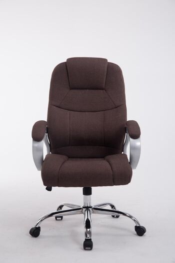 Marginone Chaise de Bureau Tissu Marron 16x70cm 2