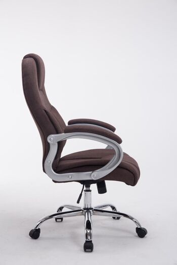 Marginone Chaise de Bureau Tissu Marron 16x70cm 3