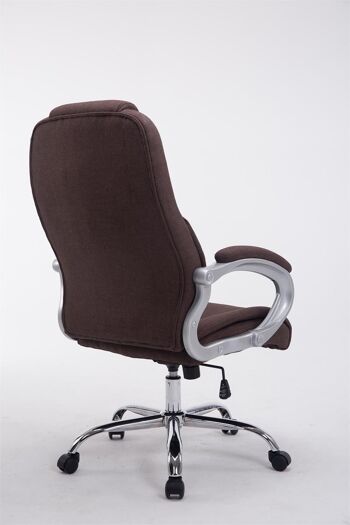 Marginone Chaise de Bureau Tissu Marron 16x70cm 4