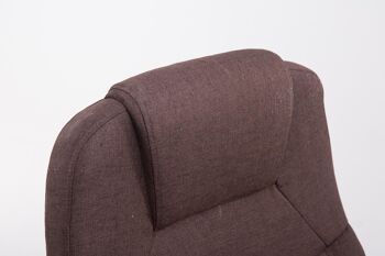 Marginone Chaise de Bureau Tissu Marron 16x70cm 5