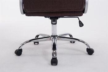 Marginone Chaise de Bureau Tissu Marron 16x70cm 8