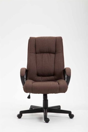 Modica Chaise de Bureau Tissu Marron 15x70cm 2