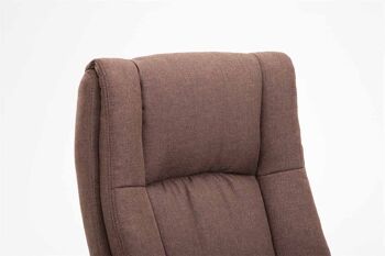 Modica Chaise de Bureau Tissu Marron 15x70cm 5