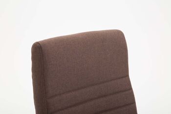 Chaise de bureau Cermone Tissu Marron 15x68cm 5
